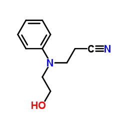 N-(2'-Cyanoethyl)-N-(2"-hydroxyethyl)aniline Structure