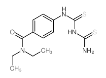 4-(carbamothioylthiocarbamoylamino)-N,N-diethyl-benzamide结构式