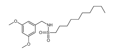 N-[(3,5-dimethoxyphenyl)methyl]decane-1-sulfonamide Structure