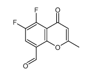 5,6-difluoro-2-methyl-4-oxochromene-8-carbaldehyde Structure