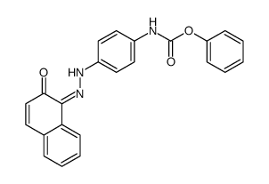 phenyl N-[4-[2-(2-oxonaphthalen-1-ylidene)hydrazinyl]phenyl]carbamate结构式