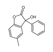 3-hydroxy-5-methyl-3-phenyl-1-benzofuran-2-one结构式