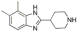 6,7-DIMETHYL-2-PIPERIDIN-4-YL-1H-BENZIMIDAZOLE结构式