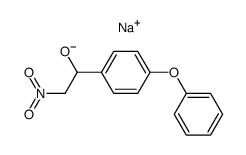 sodium 2-nitro-1-(4-phenoxy-phenyl)-ethanolate结构式