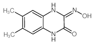 3-(hydroxyamino)-6,7-dimethyl-1H-quinoxalin-2-one结构式