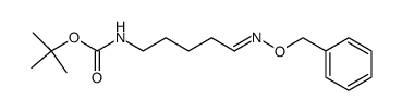 5-<(tert-butoxycarbonyl)amino>pentanal O-benzyloxime Structure