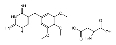 L-aspartic acid, compound with 5-[(3,4,5-trimethoxyphenyl)methyl]pyrimidine-2,4-diamine (1:1) structure