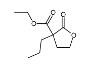 2-oxo-3-propyl-tetrahydro-furan-3-carboxylic acid ethyl ester Structure