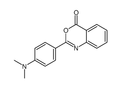 2-[4-(dimethylamino)phenyl]-3,1-benzoxazin-4-one结构式