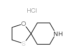 1-Oxa-4-thia-8-aza-spiro[4.5]decane, hydrochloride结构式