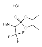 (1-Amino-2,2,2-trifluoro-ethyl)-phosphonic acid diethyl ester; hydrochloride Structure