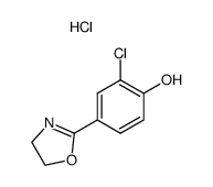 3-chloro-4-(4,5-dihydro-2-oxazoyl)phenol hydrochloride Structure