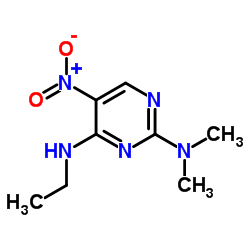 N4-Ethyl-N2,N2-dimethyl-5-nitro-2,4-pyrimidinediamine结构式