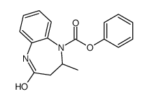 phenyl 4-methyl-2-oxo-3,4-dihydro-1H-1,5-benzodiazepine-5-carboxylate结构式