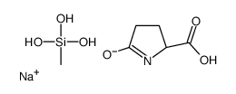 sodium 5-oxo-L-prolinate, compound with methylsilanetriol (1:1)结构式