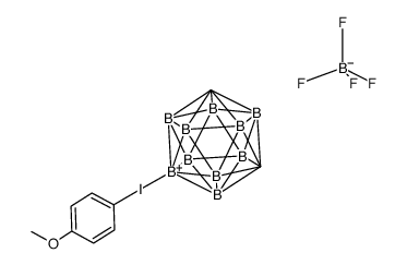 4-methoxyphenyl(m-carboran-9-yl)iodonium tetrafluoroborate结构式