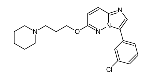 3-(3-chloro-phenyl)-6-(3-piperidin-1-yl-propoxy)-imidazo[1,2-b]pyridazine结构式