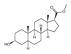 3α-Hydroxy-5α-androstane-17β-carboxylic acid methyl ester Structure