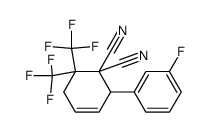2-(3-Fluoro-phenyl)-6,6-bis-trifluoromethyl-cyclohex-3-ene-1,1-dicarbonitrile Structure