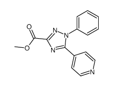 1-Phenyl-5-pyridin-4-yl-1H-[1,2,4]triazole-3-carboxylic acid methyl ester结构式