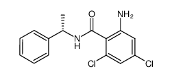 2-amino-4,6-dichloro-N-((S)-1-phenyl-ethyl)-benzamide Structure