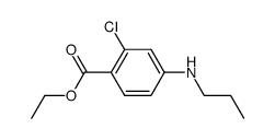 2-chloro-4-propylamino-benzoic acid ethyl ester结构式