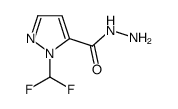 2-DIFLUOROMETHYL-2 H-PYRAZOLE-3-CARBOXYLIC ACID HYDRAZIDE structure