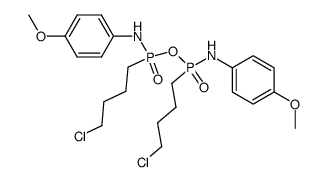 Bis-(4-chlor-butan)-pyrophosphonsaeure-(1)-di-p-anisidid结构式