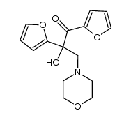 1,2-di-[2]furyl-2-hydroxy-3-morpholino-propan-1-one Structure