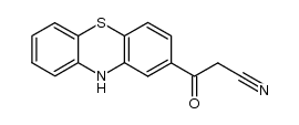 3-oxo-3-phenothiazin-2-yl-propionitrile结构式