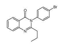 3-(4-bromophenyl)-2-propylquinazolin-4-one结构式