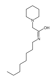 N-octyl-2-piperidin-1-ylacetamide结构式