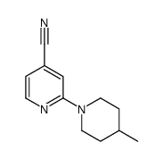2-(4-methylpiperidin-1-yl)isonicotinonitrile structure