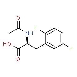 (S)-2-acetamido-3-(2,5-difluorophenyl)propanoic acid Structure