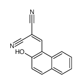 2-[(2-hydroxynaphthalen-1-yl)methylidene]propanedinitrile结构式