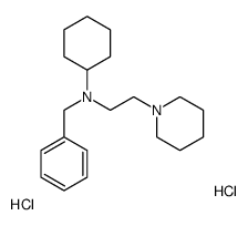 N-benzyl-N-(2-piperidin-1-ylethyl)cyclohexanamine,dihydrochloride Structure