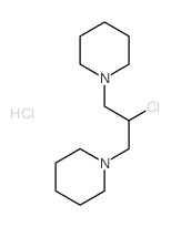Piperidine,1,1'-(2-chloro-1,3-propanediyl)bis-, dihydrochloride (9CI)结构式