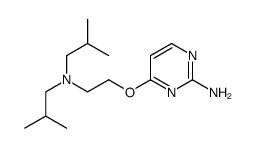4-[2-[bis(2-methylpropyl)amino]ethoxy]pyrimidin-2-amine结构式