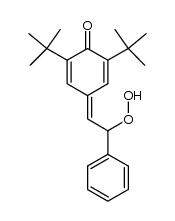 2,6-di-tert-butyl-4-(2-hydroperoxy-2-phenylethylidene)cyclohexa-2,5-dienone Structure