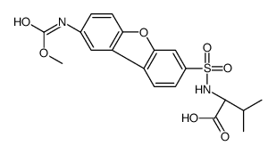 N-({8-[(Methoxycarbonyl)amino]dibenzo[b,d]furan-3-yl}sulfonyl)-L- valine结构式