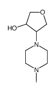 TRANS-4-(4-METHYLPIPERAZIN-1-YL)TETRAHYDROFURAN-3-OL structure