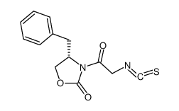 N-(ISOTHIOCYANOACETYL)-(4R)-BENZYL-2-OXAZOLIDINONE structure