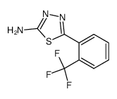 2-amino-5-<2-(trifluoromethyl)phenyl>-1,3,4-thiadiazole结构式