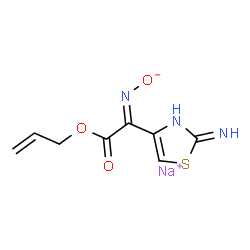 (2-Aminothiazol-4-yl)[(Z)-sodiooxyimino]acetic acid allyl ester structure