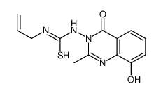 Urea,1-allyl-3-(8-hydroxy-2-methyl-4-oxo-3(4H)-quinazolinyl)-2-thio- (6CI) structure