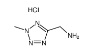 1-(2-methyl-2H-tetrazol-5yl)methanamine hydrochloride Structure