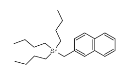 (2-naphthylmethyl)tributylstannane结构式