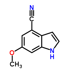 1H-Indole-4-carbonitrile, 6-Methoxy-结构式