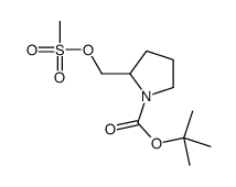 tert-butyl 2-(methylsulfonyloxymethyl)pyrrolidine-1-carboxylate Structure