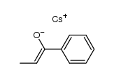 cesium salt of propiophenone Structure